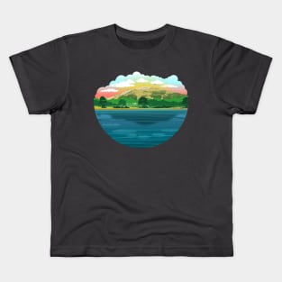 Mount Scott - Morning Edition Kids T-Shirt